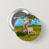 Happy Goat Button (Vorne & Hinten)