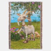 Happy Goat Decke (Vorderseite Vertikal)
