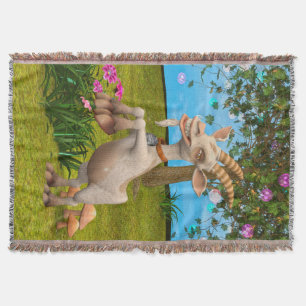 Happy Goat Decke