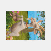 Happy Goat Fleecedecke (Vorderseite (Horizontal))