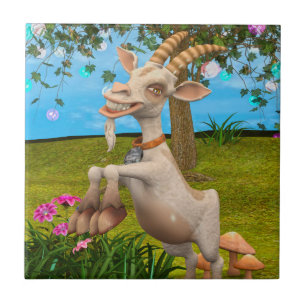 Happy Goat Fliese