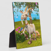 Happy Goat Fotoplatte (Seite)