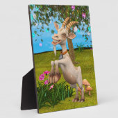 Happy Goat Fotoplatte (Seite)