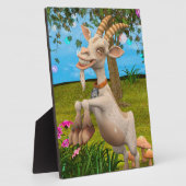 Happy Goat Fotoplatte (Seite)