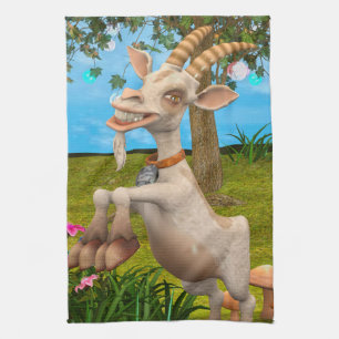 Happy Goat Geschirrtuch