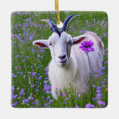 Happy Goat Keramikornament (Vorderseite)