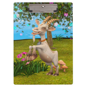 Happy Goat Klemmbrett