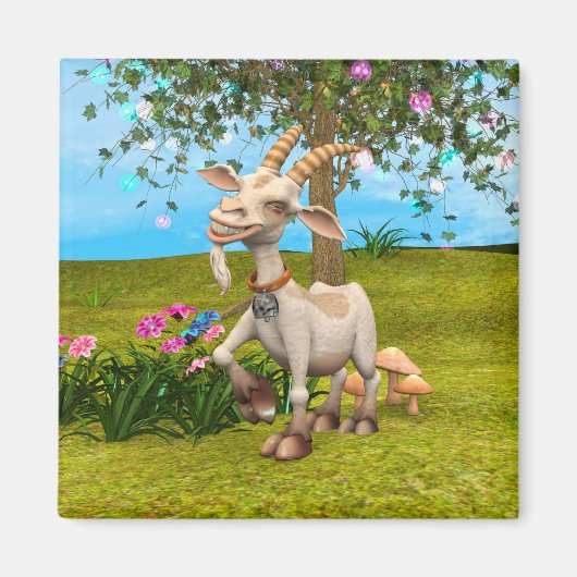Happy Goat Magnet (Vorne)