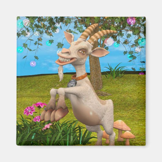 Happy Goat Magnet (Vorne)
