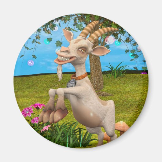 Happy Goat Magnet (Vorne)