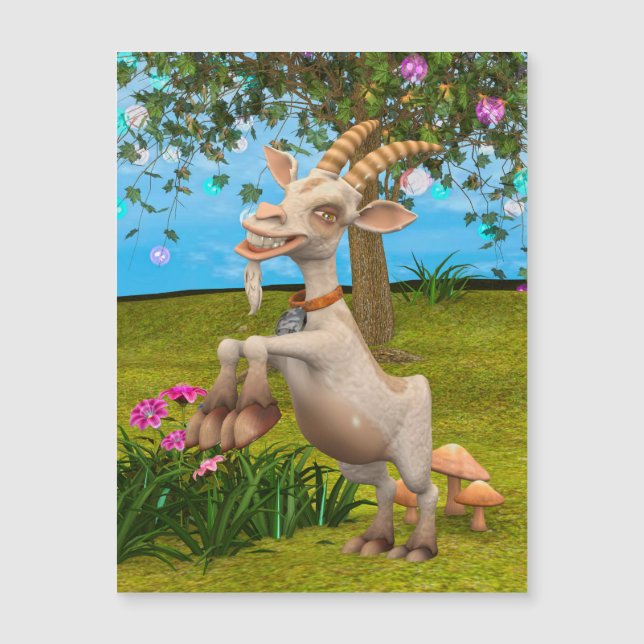 Happy Goat Magnetkarte (Vorderseite)