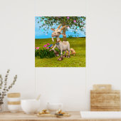 Happy Goat Poster (Küche)