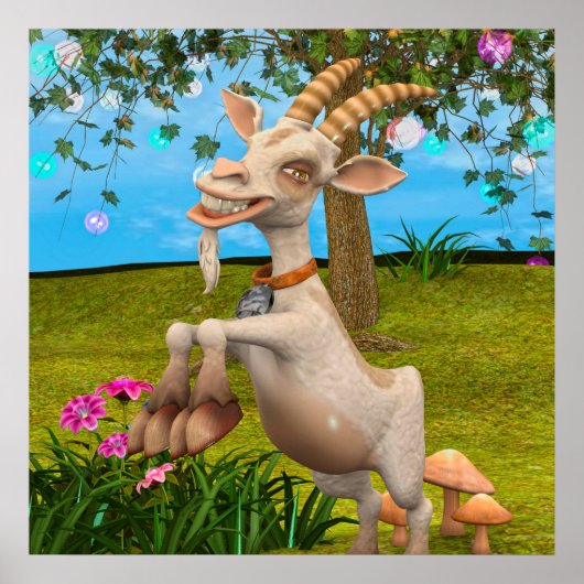 Happy Goat Poster (Vorne)