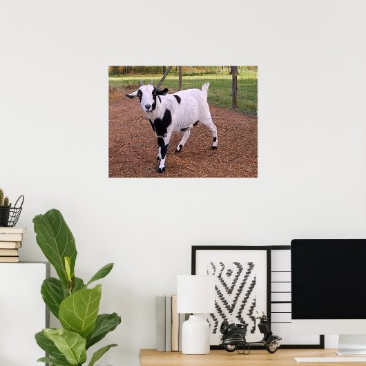 Happy Goat Poster (Heimbüro)