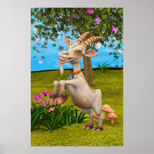 Happy Goat Poster (Vorne)