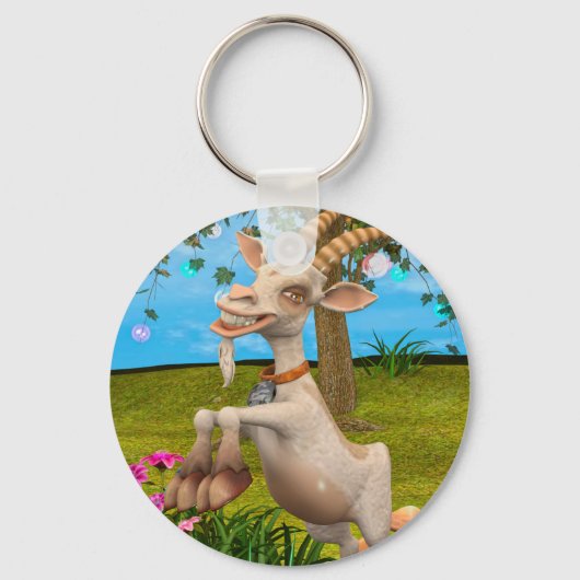 Happy Goat Schlüsselanhänger (Vorderseite)