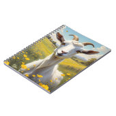 Happy Goat Vibrant Buttercup Wiese Notizblock (Linke Seite)