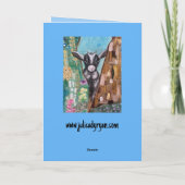 Happy Goats Birthday Karte (Rückseite)