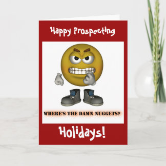 Happy Gold Prospects Weihnachtskarten für Feiertag Feiertagskarte