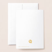 Happy Golden Birthday, 27th Birthday Gold Foil  Folienkarte (Rückseite mit Umschlag)