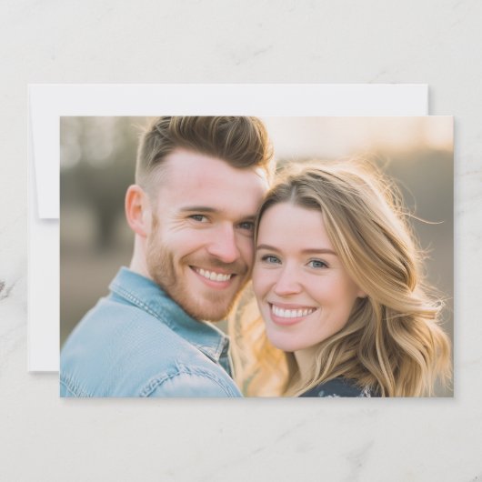 Happy Golden Hour Photo Einladung (Vorderseite)