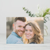 Happy Golden Hour Photo Einladung (Stehend Vorderseite)