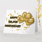 Happy Golden Jubiläum Karte (Gelbe Blume)