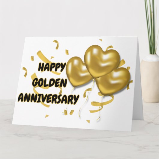 Happy Golden Jubiläum Karte (Vorderseite)