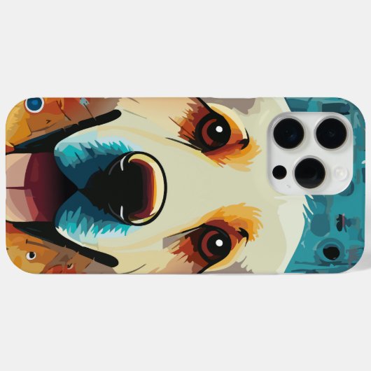 Happy Golden Retriever Case-Mate iPhone Hülle (Rückseite (Horizontal))