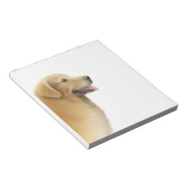 Happy Golden Retriever Dog Notizblock