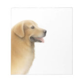 Happy Golden Retriever Dog Notizblock (Vorderseite)