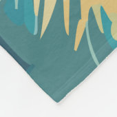 Happy Golden Retriever Fleecedecke (Ecke)