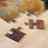 Happy Golden Retriever im Wasser Puzzle (Seite)