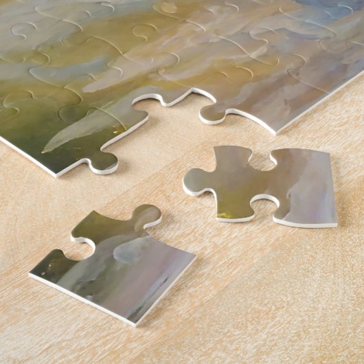 Happy Golden Retriever im Wasser Puzzle (Seite)