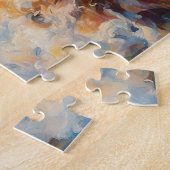 Happy Golden Retriever im Wasser Puzzle (Seite)