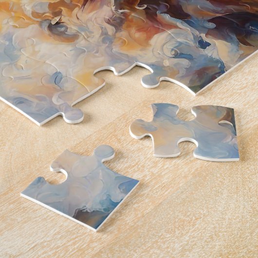 Happy Golden Retriever im Wasser Puzzle (Seite)