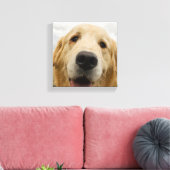 Happy Golden Retriever Leinwanddruck (Insitu (Wohnzimmer))