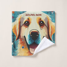 Happy Golden Retriever Mama