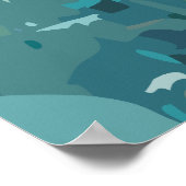 Happy Golden Retriever Poster (Ecke)