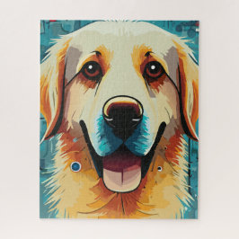 Happy Golden Retriever Puzzle