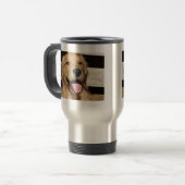 Happy Golden Retriever Reisebecher (Vorderseite Links)
