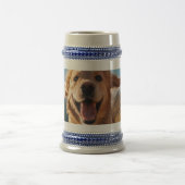 Happy Golden Retriever Running Bierglas (Mittel)
