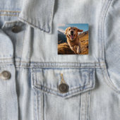 Happy Golden Retriever Running Button (Beispiel)