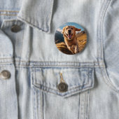Happy Golden Retriever Running Button (Beispiel)