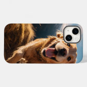 Happy Golden Retriever Running Case-Mate iPhone Hülle (Rückseite (Horizontal))