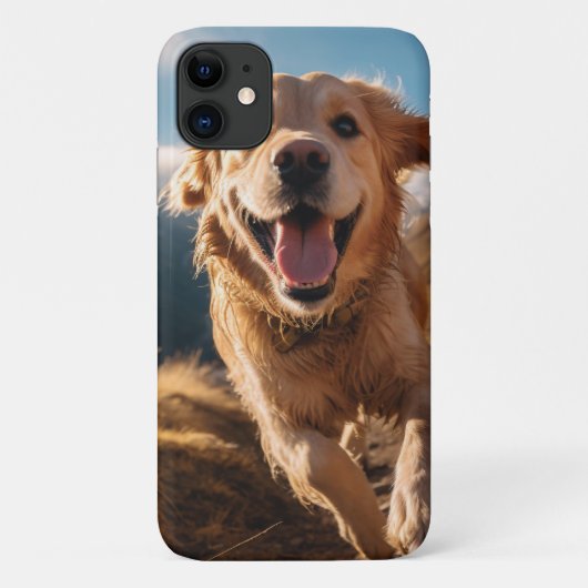 Happy Golden Retriever Running Case-Mate iPhone Hülle (Rückseite)