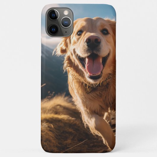 Happy Golden Retriever Running Case-Mate iPhone Hülle (Rückseite)
