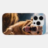 Happy Golden Retriever Running Case-Mate iPhone Hülle (Rückseite (Horizontal))