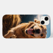 Happy Golden Retriever Running Case-Mate iPhone Hülle (Rückseite (Horizontal))