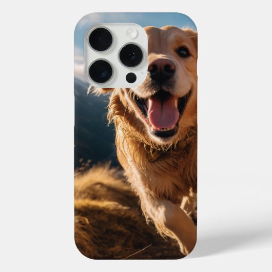 Happy Golden Retriever Running Case-Mate iPhone Hülle (Rückseite)